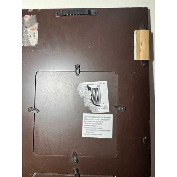 Design Home Decorative Picture Frame 3 Openings Photo Frame 5" x 5" Hinge - Picture 8 of 9